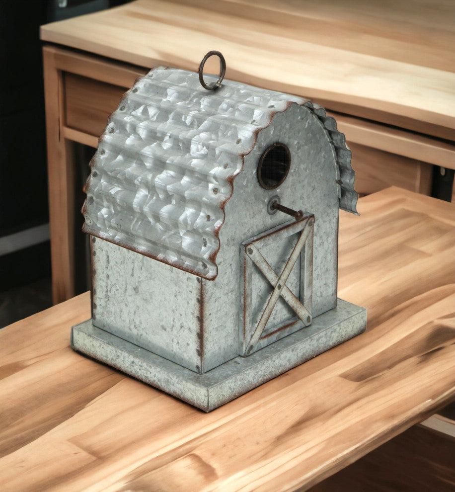 Metal Hanging Birdhouse Decor