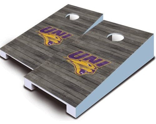 University of Northern Iowa Distressed Tabletop Set