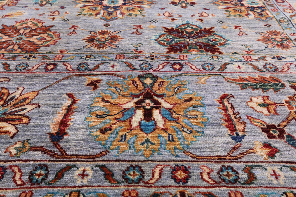 Persian Tabriz Handmade Wool Rug 8' 9" X 11' 11" Q7415