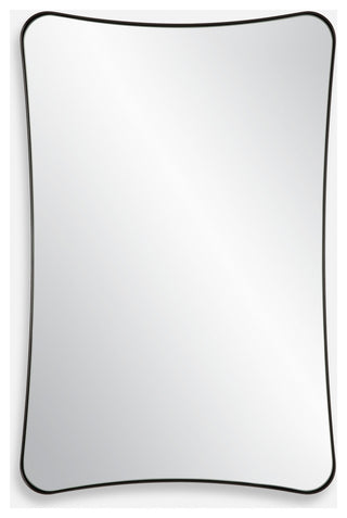 Uttermost 09965 Loudon 22" W x 34" H Rectangular Framed Bathroom - Satin Black