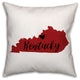 Kentucky State Pride Louisville Love Outdoor Throw Pillow