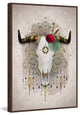 "Red Rose Horn" Floater Framed Painting Print on Canvas, 40"x60"