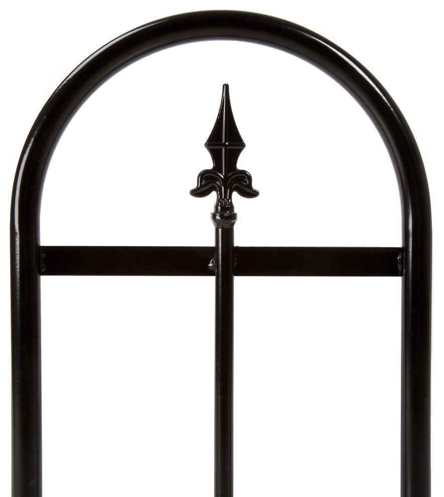 Pure Garden Fireplace Log Rack With Finial Design