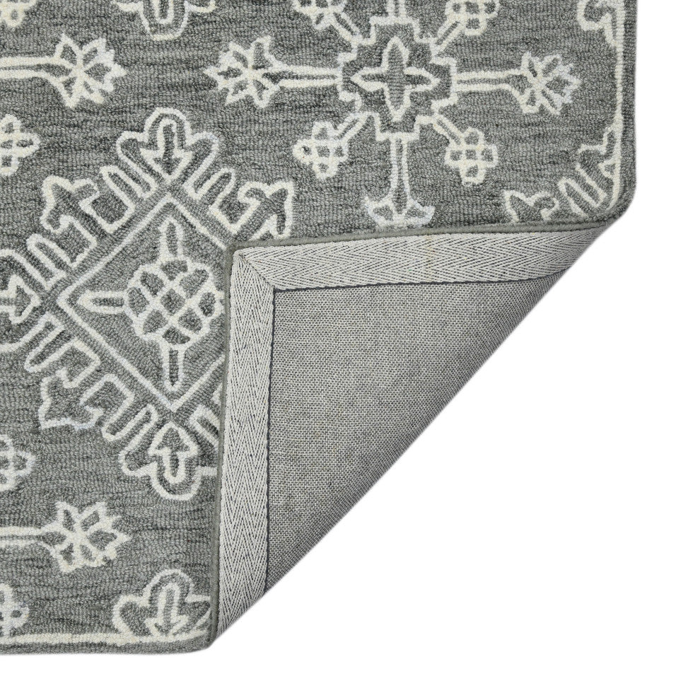 Boscage Penswick Area Rug, Light Gray, 8' x 11', Geometric