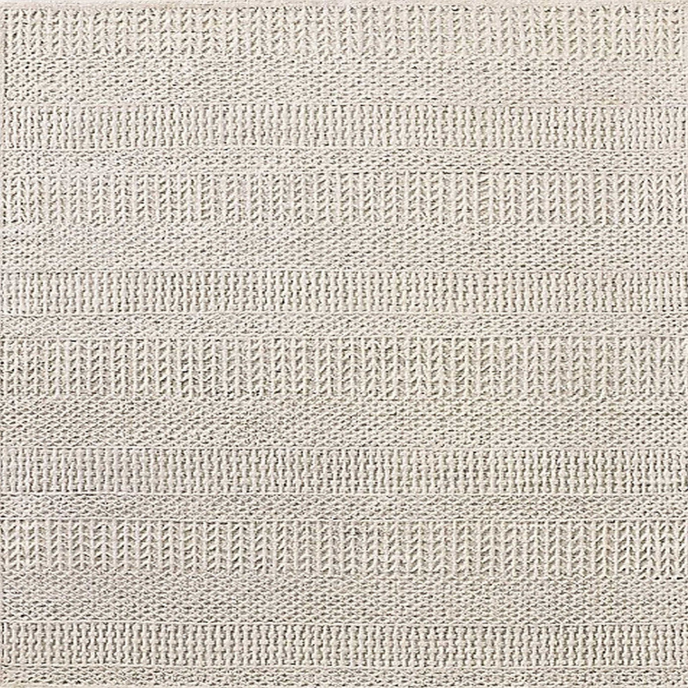 Ahgly Company Indoor Square Mid-Century Modern Area Rugs, 3' Square