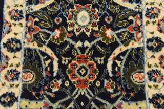 Unique Loom Navy Blue Espahan Cape Cod 2' 2 x 8' 2 Runner Rug