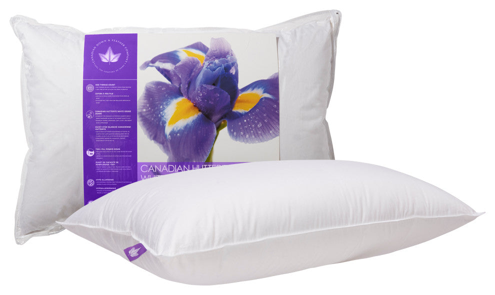 Hutterite Goose Down Pillow, King, Firm Support