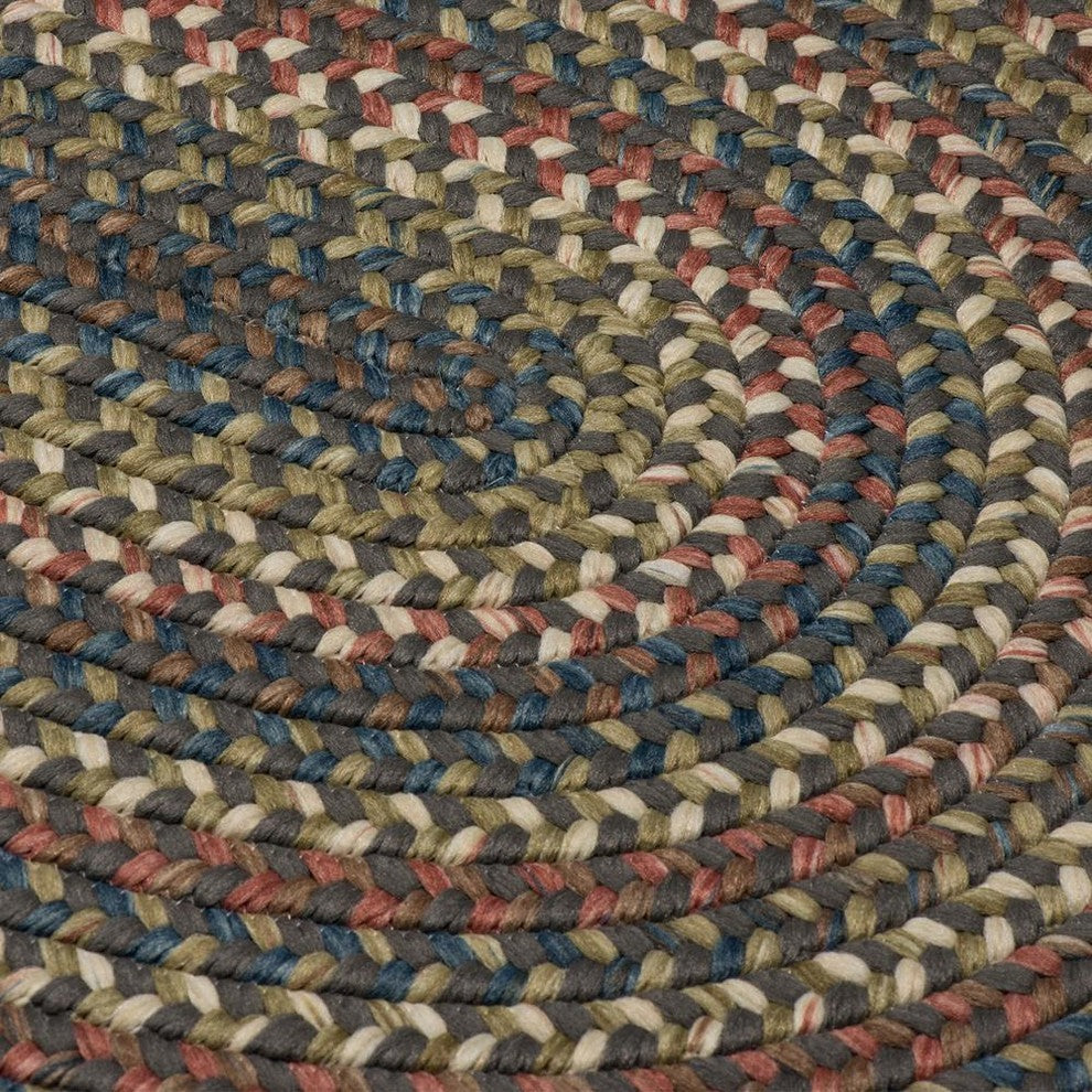 Colonial Mills Cedar Cove CV19 Gray Traditional Area Rug, Round 8'x8'