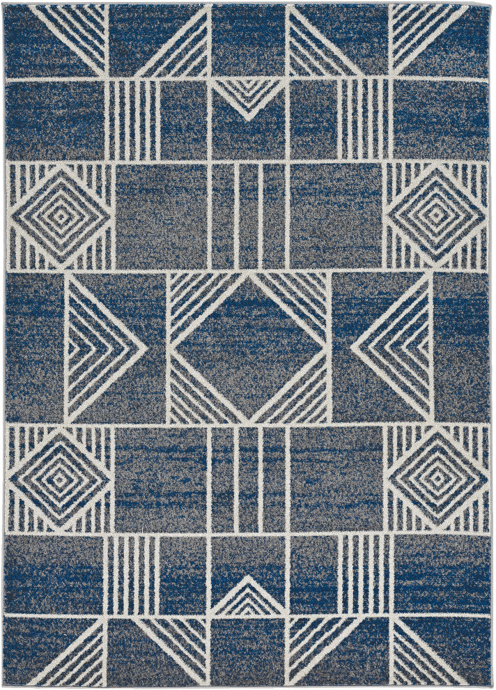 KAS Lucia 2774 Blue Dimensions Area Rug, 5'3"x7'7"