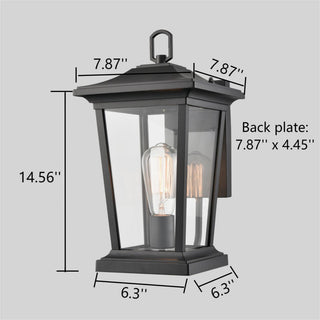 Industrial Outdoor Wall Sconce Light Black Exterior Lantern