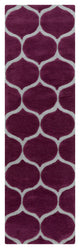 Surya Mamba MBA-9021 2'6"x8' Rug, Dark Purple/Medium Gray