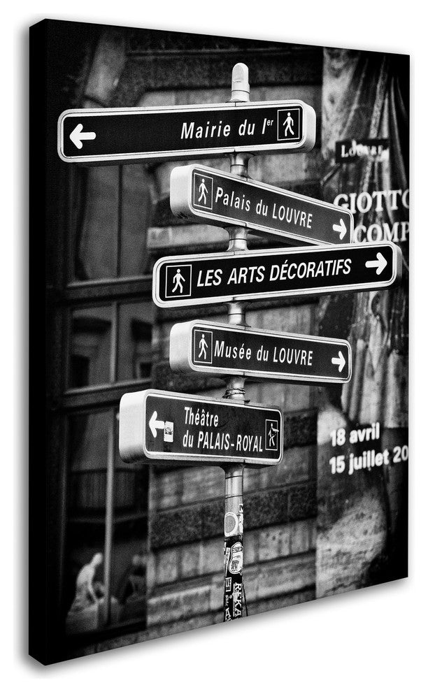 Philippe Hugonnard 'Traffic Signs Paris' Canvas Art, 24"x18"