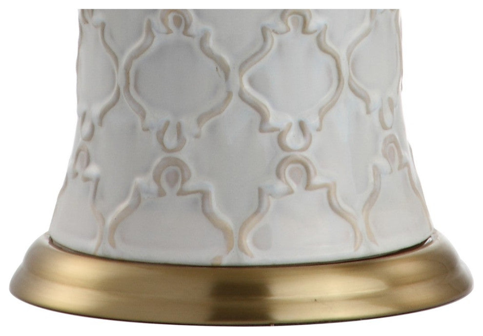 Arthur 29" Ceramic Table Lamp, Cream