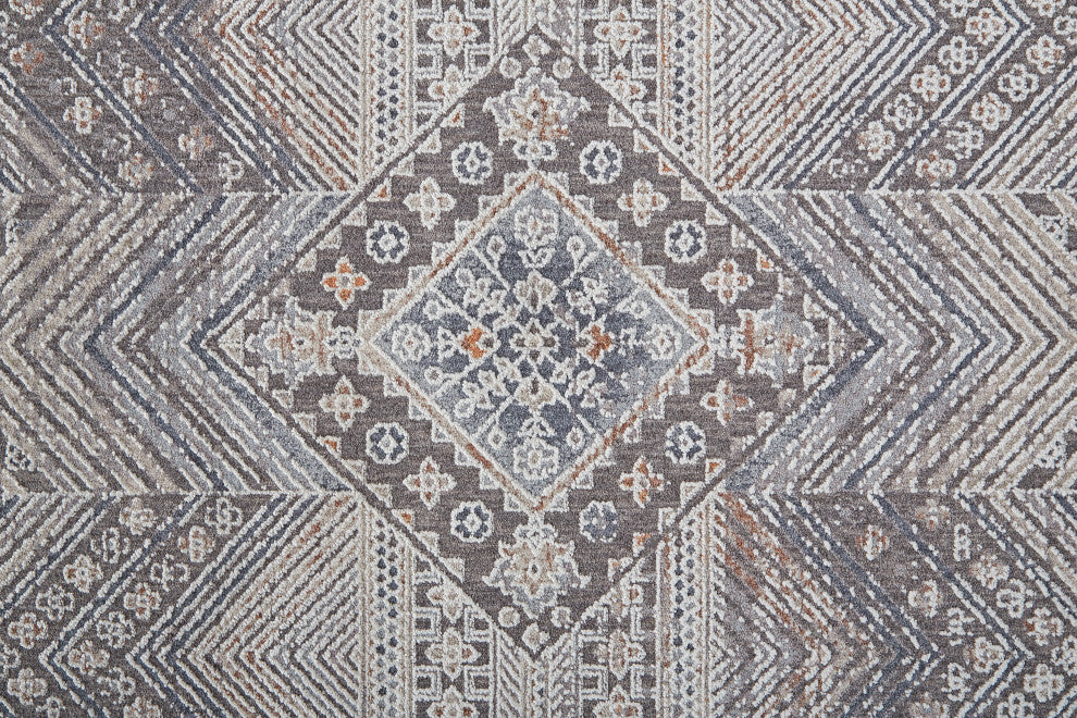 Weave & Wander Edwardo Rug, Ivory/Charcoal Gray, 1'-8" X 2'-10" Rug