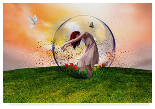 "In The Bubble" by Ata Alishahi, Canvas Art, 22"x32"