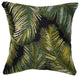 Marina Palm Border Indoor/Outdoor Pillow Black 18"x18"