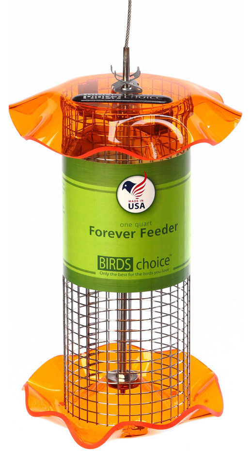 Sunflower Feeder, Neon Orange, Small