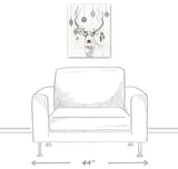 "Decorated Deer Antlers" Canvas Wall Art, 16"x20"