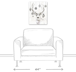 "Decorated Deer Antlers" Canvas Wall Art, 16"x20"