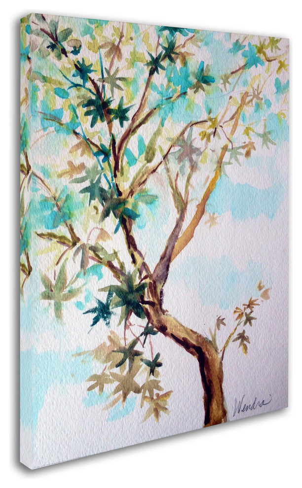 Wendra ''Blue Maple'' Canvas Art, 14x19