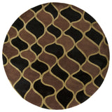 Janelle Contemporary Area Rug, 7'9" Round