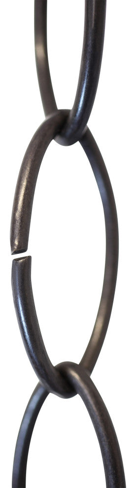 Brass Large Loop Chandelier Chain, Various Finishes, Oil Bronzed Black, U43