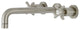 KS8028BEX Two-Handle Wall Mount Tub Faucet, Brushed Nickel