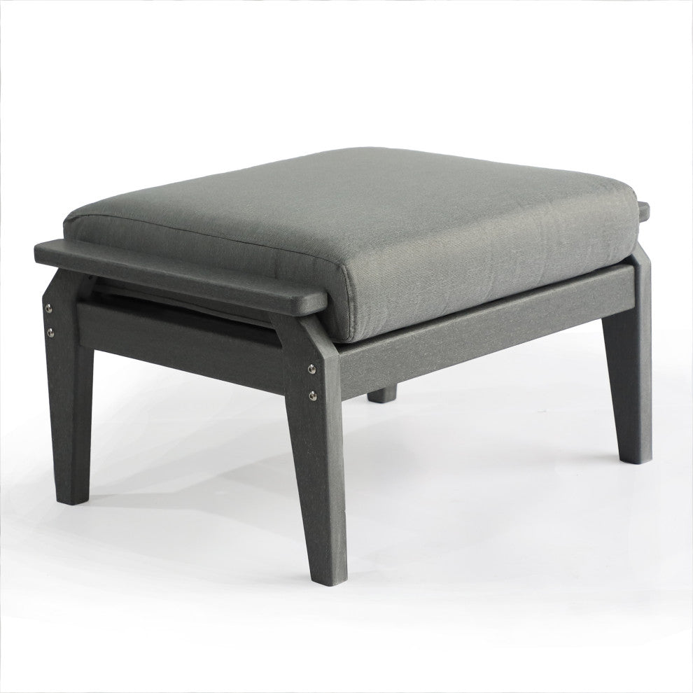 Aspen Ottoman, Cushion, Gray