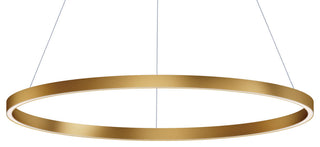 ET2 E22726 Groove 32"W LED Ring Chandelier - Gold