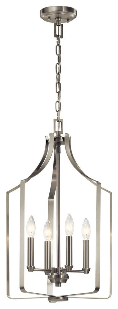 Kichler Morrigan 4 Light Mini Chandelier, Brushed Nickel