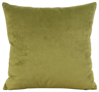 Bella 20"x20" Pillow, Moss Green, Polyester Insert