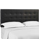 Paisley Tufted King and California King Faux Leather Headboard MOD-5857-BLK