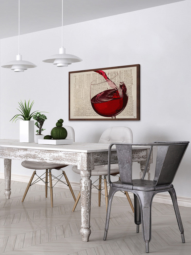 "Pinot Noir" Framed Painting Print, 24"x16"