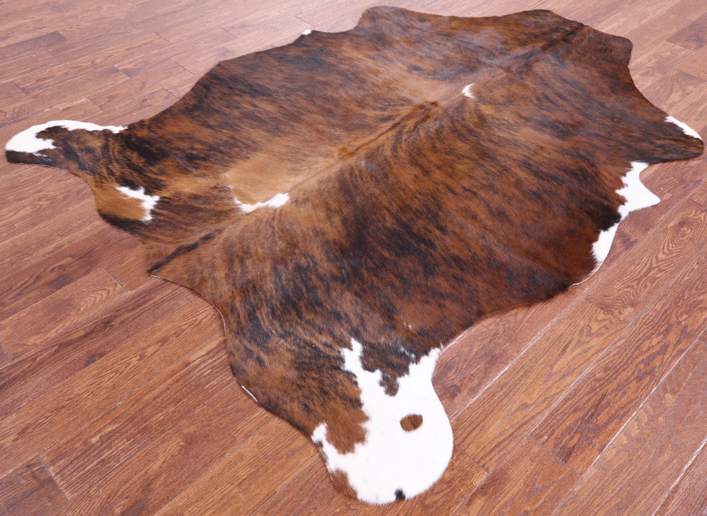 Brindle Natural Cowhide Rug 6' 10" X 5' 6" C1570