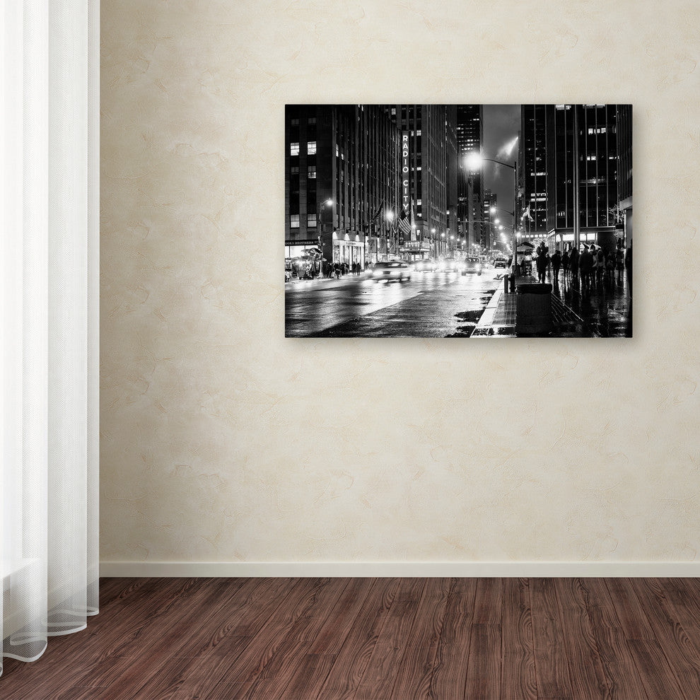 Philippe Hugonnard 'Night in Manhattan' Canvas Art, 19"x12"
