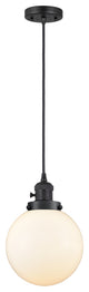 INNOVATIONS 201CSW-BK-G201-8 1-Light Mini Pendant Matte Black