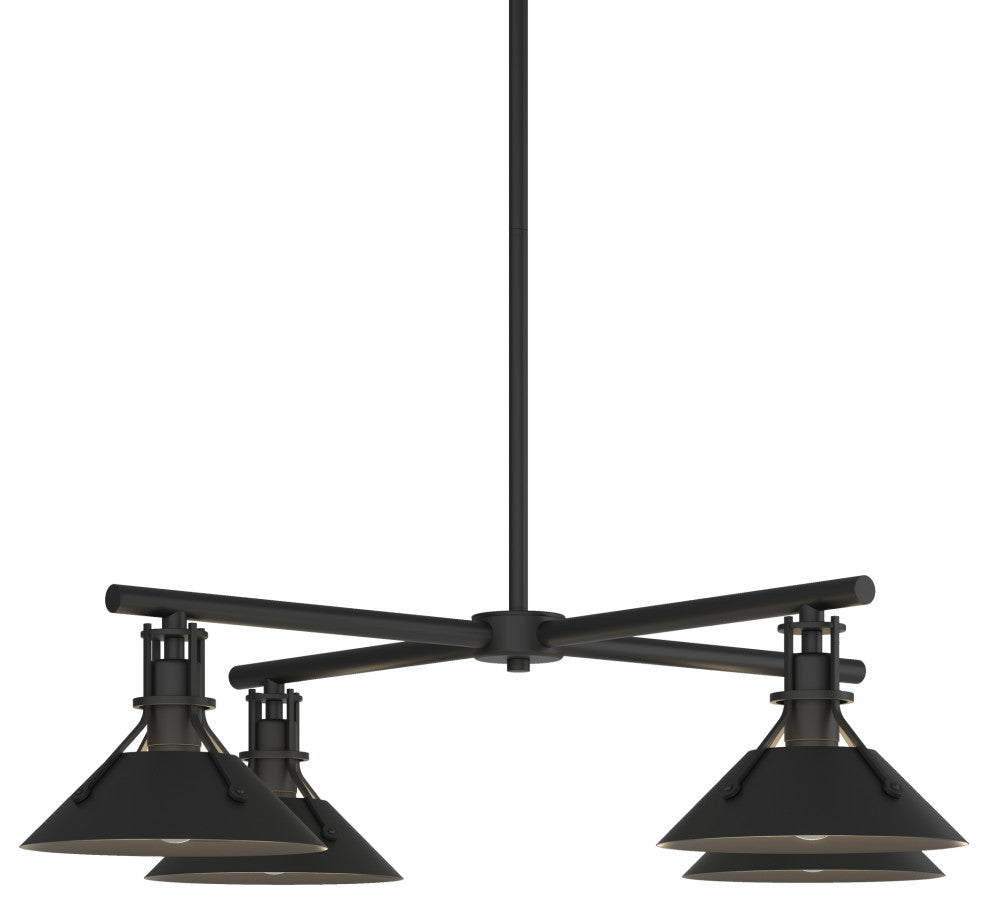 Henry Outdoor 4-Light Pendant, Coastal Black Finish
