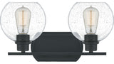 Quoizel PRUS8617MBK Two Light Bath, Matte Black Finish