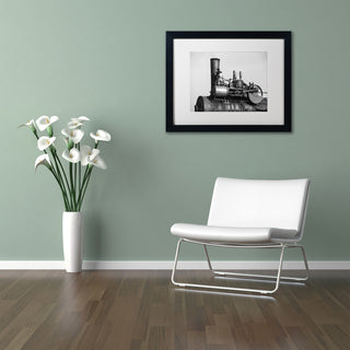 Jason Shaffer 'Steam Engine' Matted Framed Art, Black Frame, White Mat, 14x11