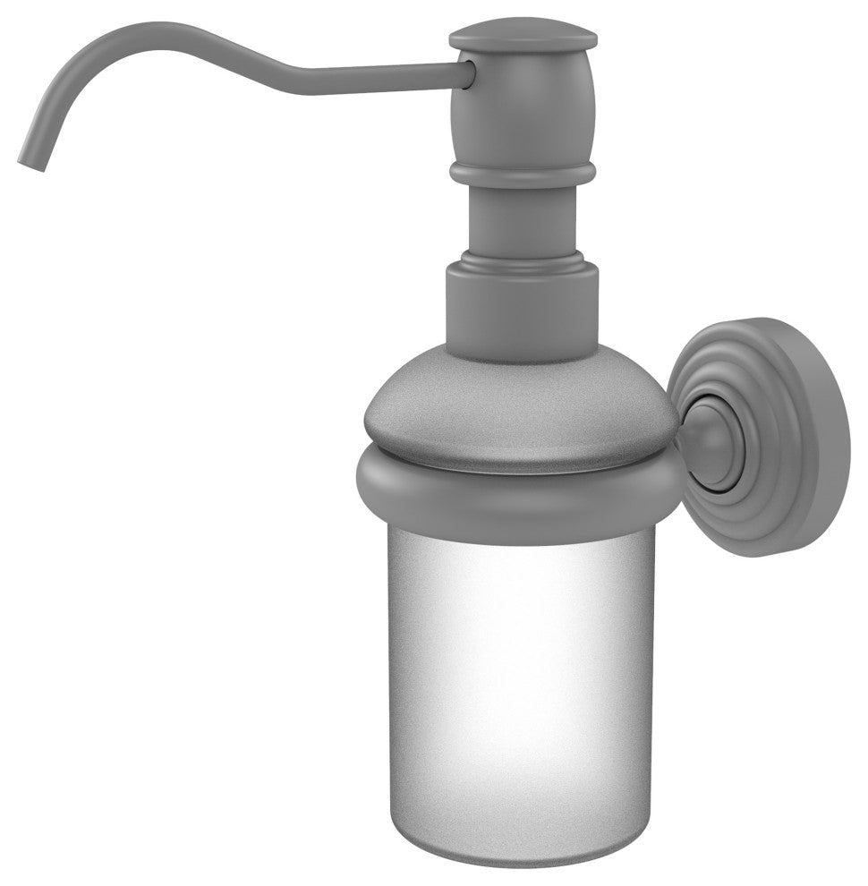 Waverly Place Wall-Mount Soap Dispenser, Matte Gray