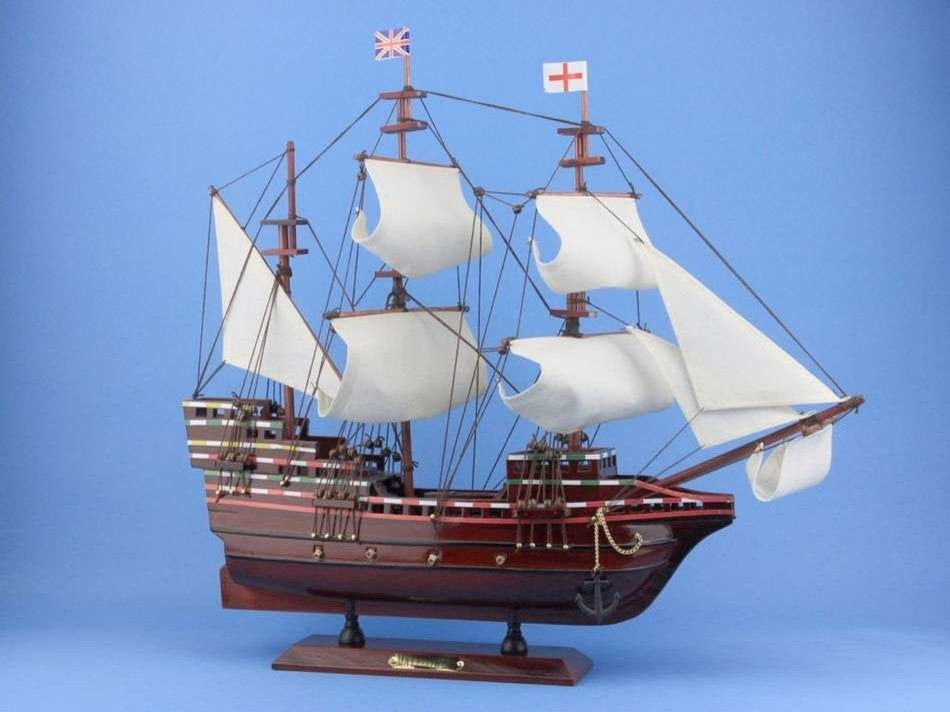 Mayflower, Wooden Model Boat, 20"