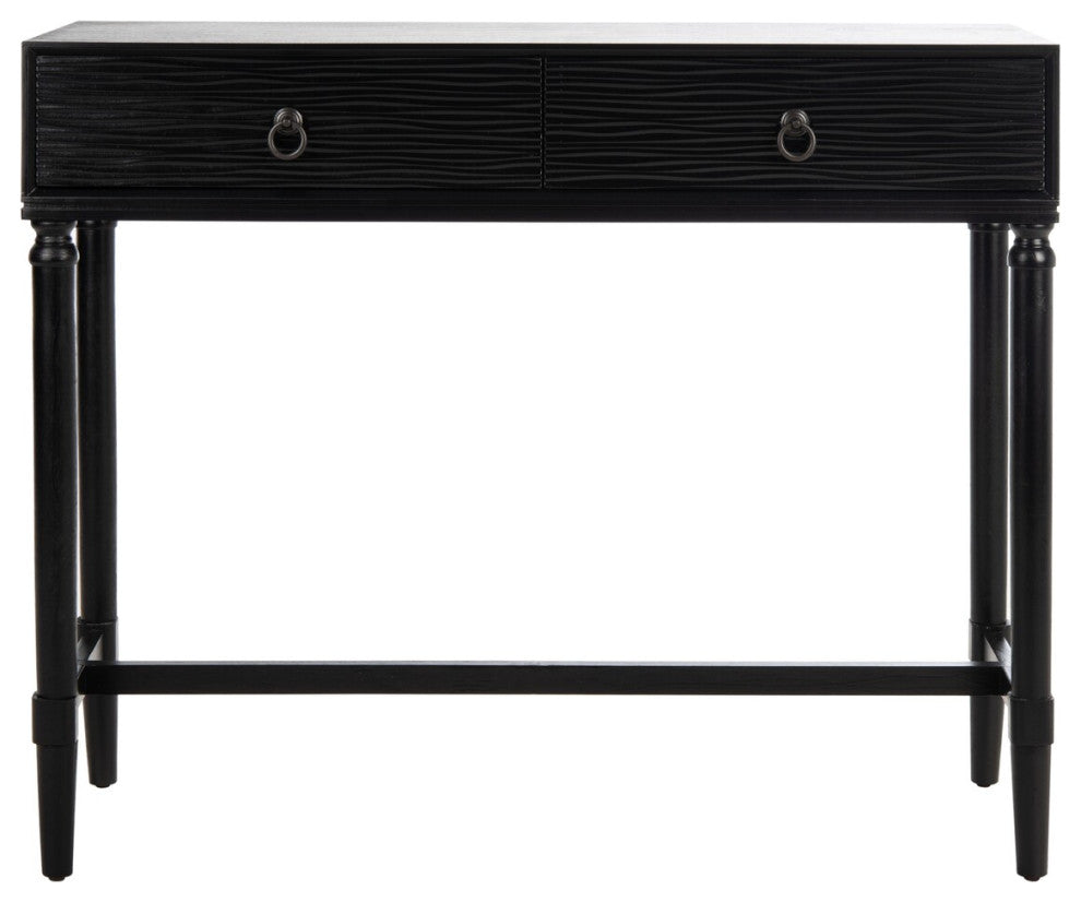 Safavieh Aliyah 2 Drawer Console Table, Black