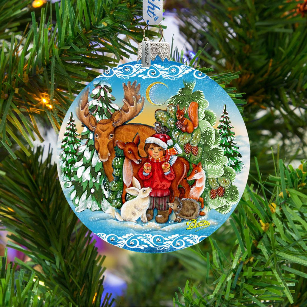 Winter Wonderland Glass Ornament Christmas Decor