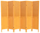 6' Tall Beadboard Divider, Honey, 6 Panels