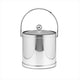Kraftware Mylar Polished Chrome Ice Bucket With Lucite Lid, 3 qt.
