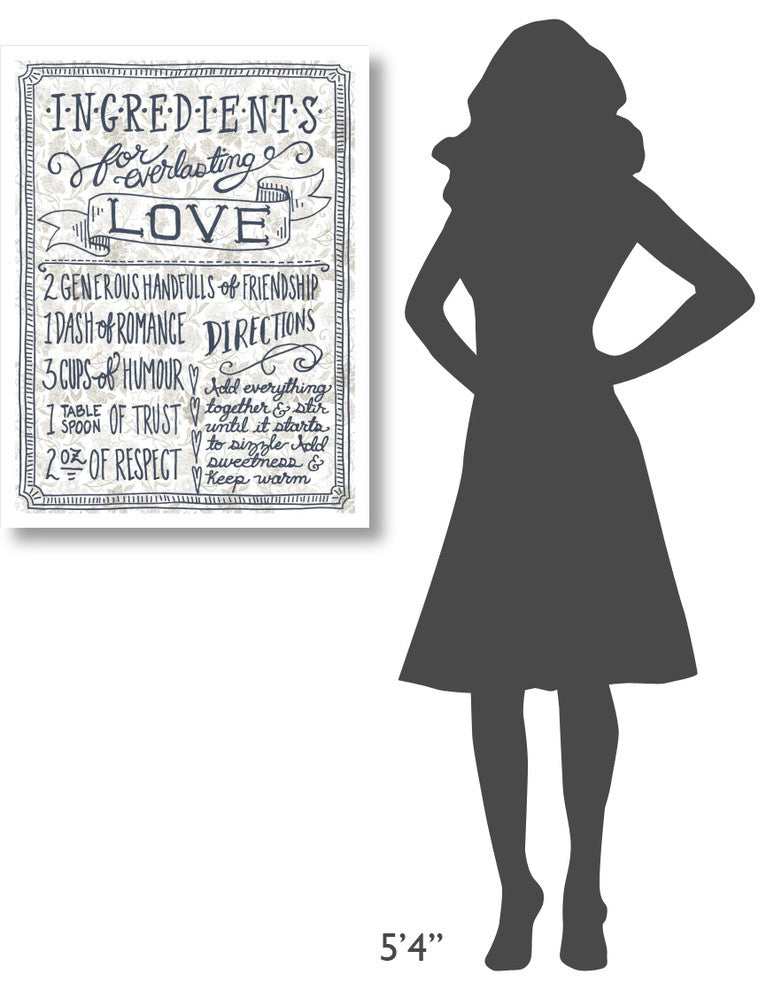 "Ingredients For Life Ditzy Floral III Neutral" Print by Mary Urban, 26"x34"