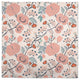 Pink Navy Floral 58x58 Tablecloth