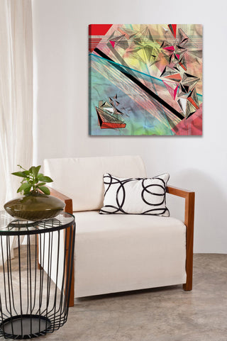 "Reflecting Journey" Painting Print on Canvas