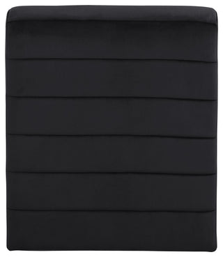Ivy Upholstered Accent Chair, Black, Velvet