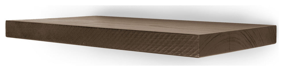 Harper 18" Wide Rustic Floating Wall Shelf, Brown